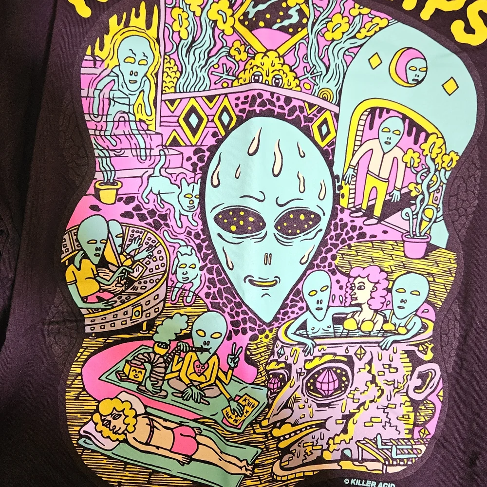 No Bad Trips Kids Long Sleeve Shirt - Black - Picture 4 of 5